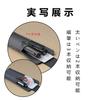 BRIIKPP Black PU Leather Slim Pen Case with Elastic Band for Holds 2 Compatible with and B6 Sizes Planners, Pens, A4, A5, B5,