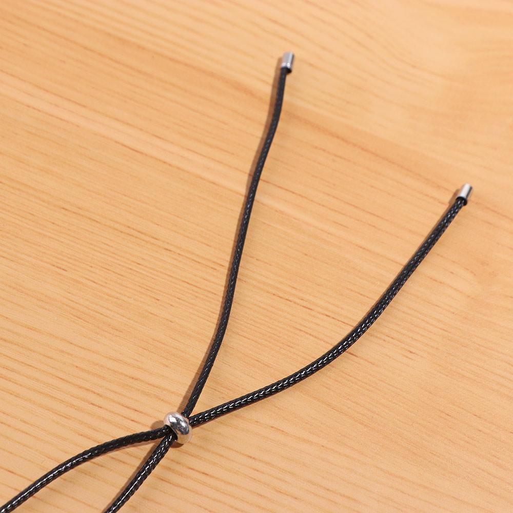 Premium Feeling Sweater Chain Black Rope Collarbone Chain fashionable Love Necklace Women