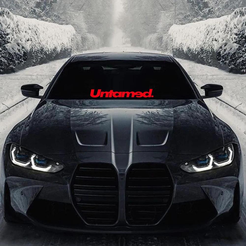 Car Stickers Untamed Auto Front Rear Windshields Vinyl Film Waterproof Vehicles PVC Stickers Exterior Car Accessories Decoration