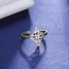 Witchcraft Knot Rings Gift for Women Geometric Celtic Knot Vintage Jewelry