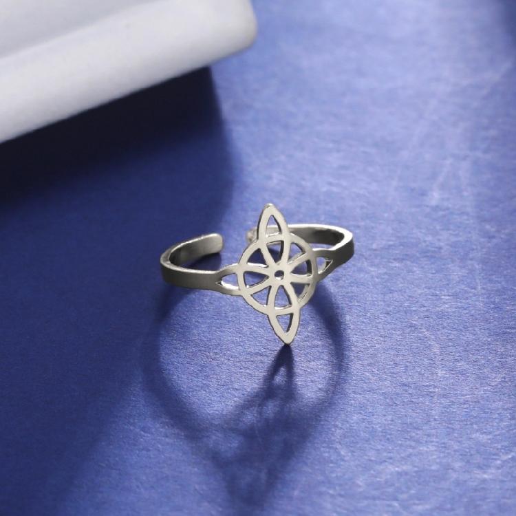 Witchcraft Knot Rings Gift for Women Geometric Celtic Knot Vintage Jewelry