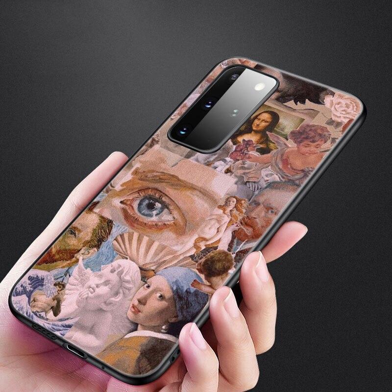 Renaissance Art Painting Phone Case For Samsung Galaxy S20 S21 FE S10 Lite Note 20 10 Lite S8 S9 S10E S10 Plus Ultra Black Cover