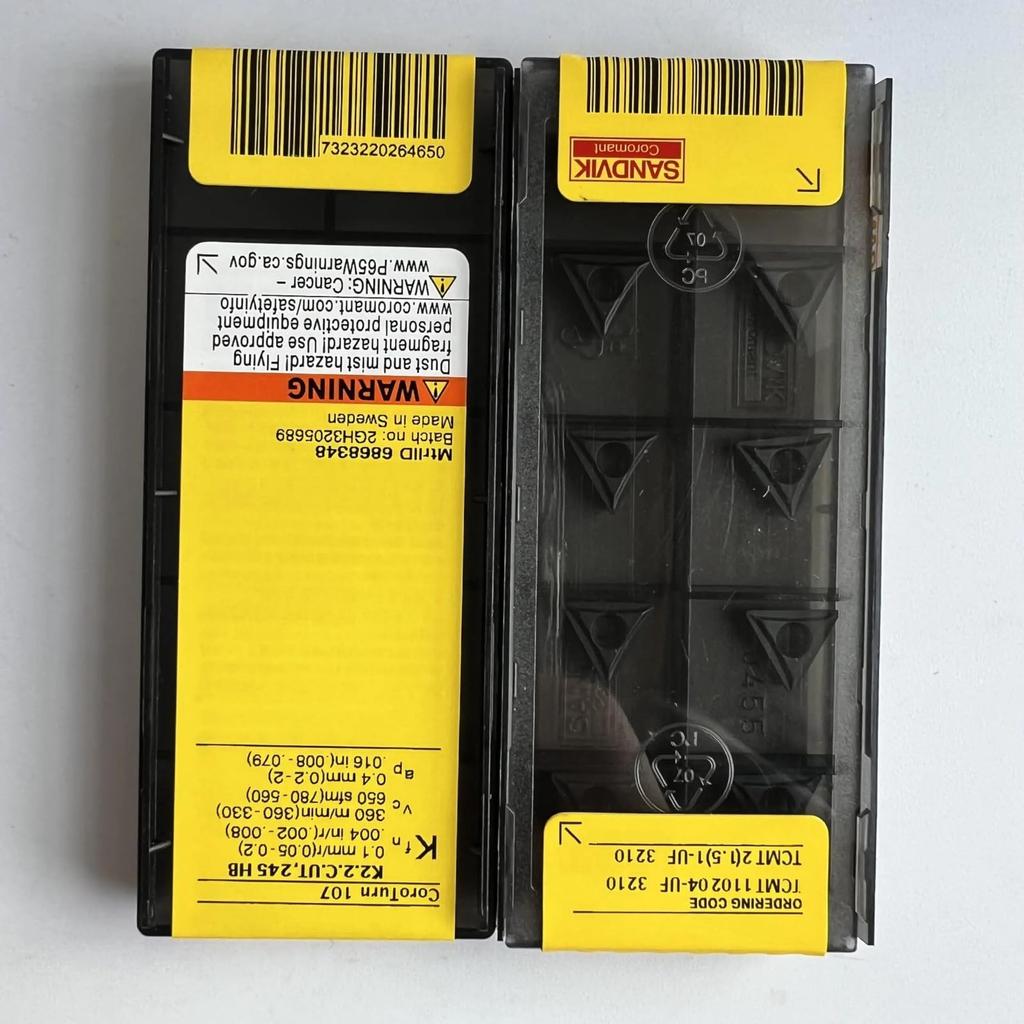 Original Sandvik / TCMT110204-UF 3210 /Carbide CNC Blade 10 PCS