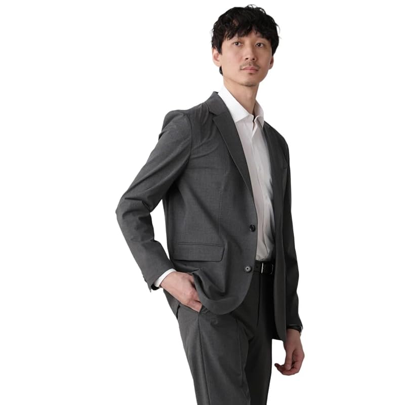 

[Nano Universe] N JACKET BASIC” tropical stretch jacket men s M 023 charcoal 668-5117202