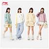 Li-Ning Women's AWDVC74 Fleece-Lined Round Neck Sport Sweatshirt