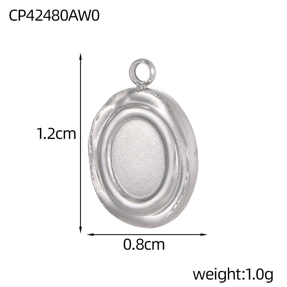 CARLIDANA Hot Sale Stainless Steel Charm Flower Moon Star Hamsa Evil Eye Necklace Inset Stone Pendants Women's DIY Jewelry