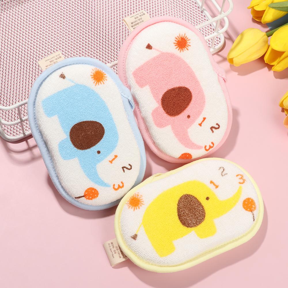 Bath Towels Exfoliating Massager Bath Sponge Shower Brush Elephant Pattern Infant Children Rub