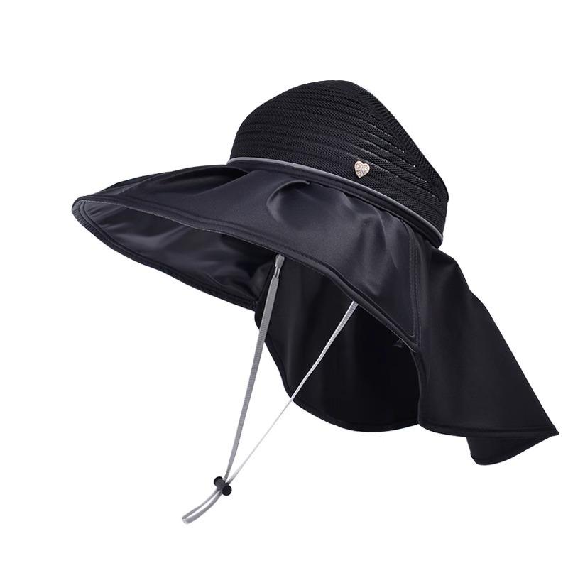 New Summer Sun Protection Hat Sun Protection Hat Without Top Big Hat Brim Summer Hat Women Fashionable Face Showing Little Fisherman Hat