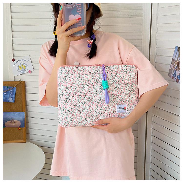 New Style Ladies Laptop and iPad Bag - 11/13/15 Inch, Fresh Floral Design