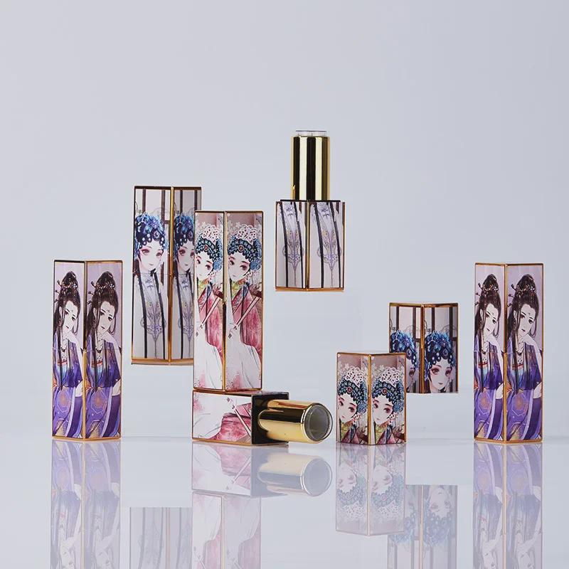 Peking Opera 3D Printed Magnetic Lipstick Tube - Decorative Makeup Packaging 