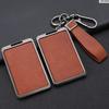 Metal High Quality Leather Shell for Tesla Model 3 Model Y Car Startup Card Key Holder Protector Case Fob Cover Auto Accessories