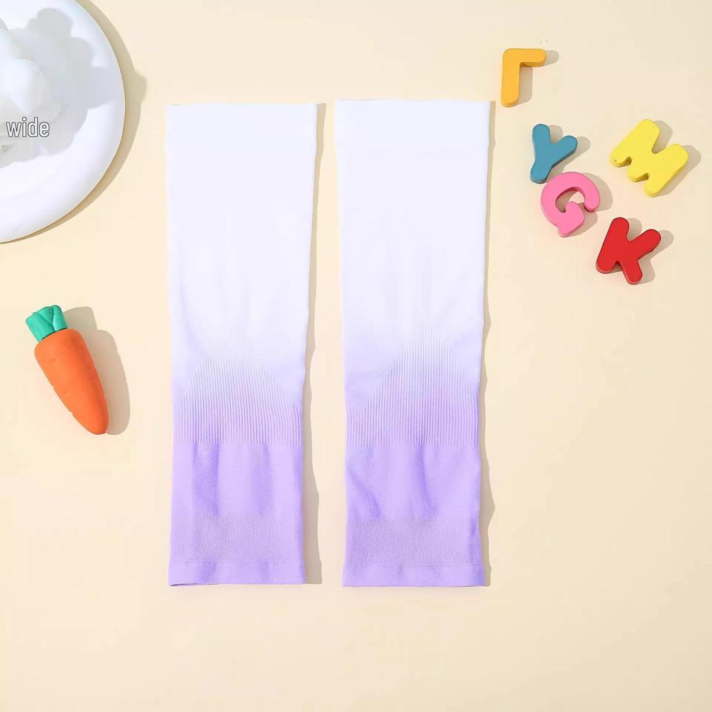 2025 Kids' Ice Silk UV Protection Arm Sleeves - Lightweight Summer Sun Sleeves