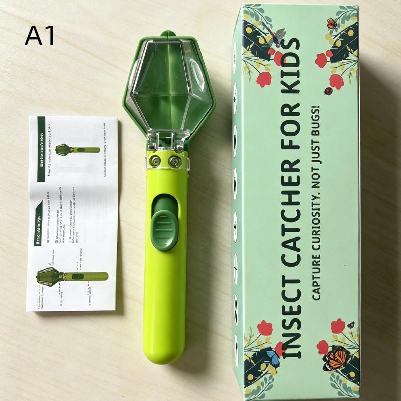 1 Stück Komfortabler Griff Multifunktional Tragbar Insektenfänger Sicherer Freigabemechanismus Drucktyp Handheld Insektenfalle Garten Zubehör