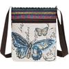 Damen Canvas Umhängetasche - Niedlicher chinesischer Stil, ethnisches Miao-Design, vielseitige gewebte Stoff Schulter- & Handytasche