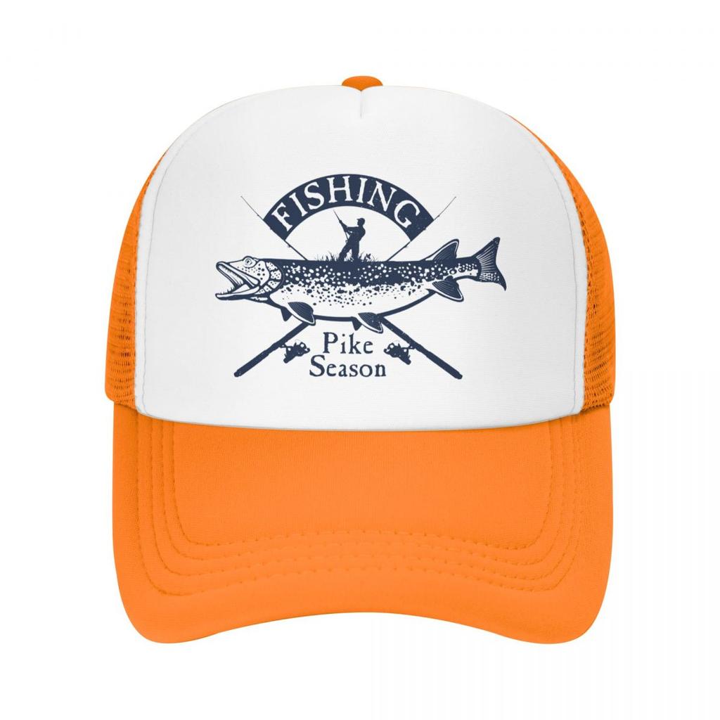 Punk unisexe brochet pêche camionneur chapeau adulte pêcheur poisson réglable casquette de Baseball WoUnisex unisexe extérieur