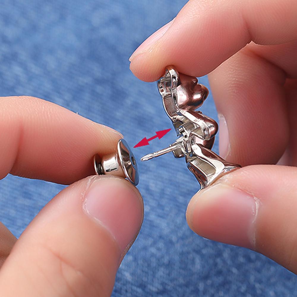Colorful Metal Bear Tighten Waist Button for Women Pant Jeans Adjustable Detachable Waist Clip Metal Pins Clothing Accessories