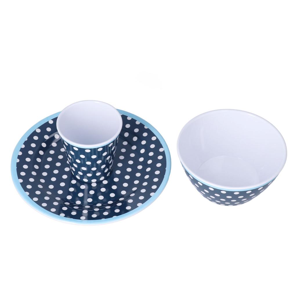 3 Piece Set of Salad Tableware Fruit Snack Plate Bowl and Cup Set Salad Tableware
