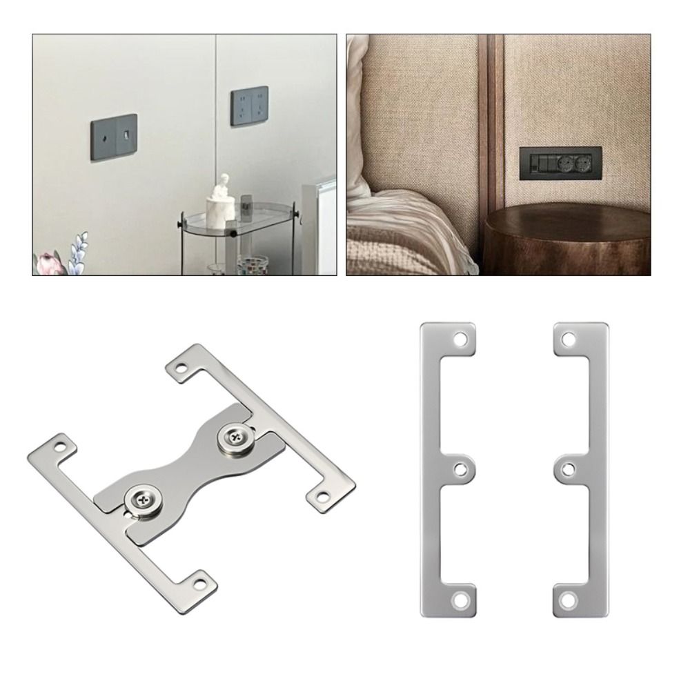 Stainless Steel Switch Fixing Plate Switch Surround Plate  Electrical Installation