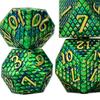 DND Dragon Metal Dice 7pcs Dados Multifacetados para Jogos TRPG Mesa D&D Jogo de Tabuleiro Entretenimento