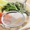 Yoshikawa X 8cm YJ2812 Japanese-made, 20.5cm (length) (diameter), Hand-wound Handle, Skimmer, "Cooking Basics" Series, Silver,