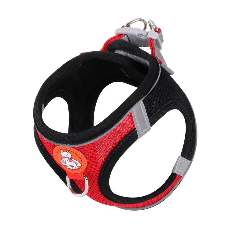 Reflective Breathable Cat Harness & Leash Set - Anti-Escape Vest for Safe Walks