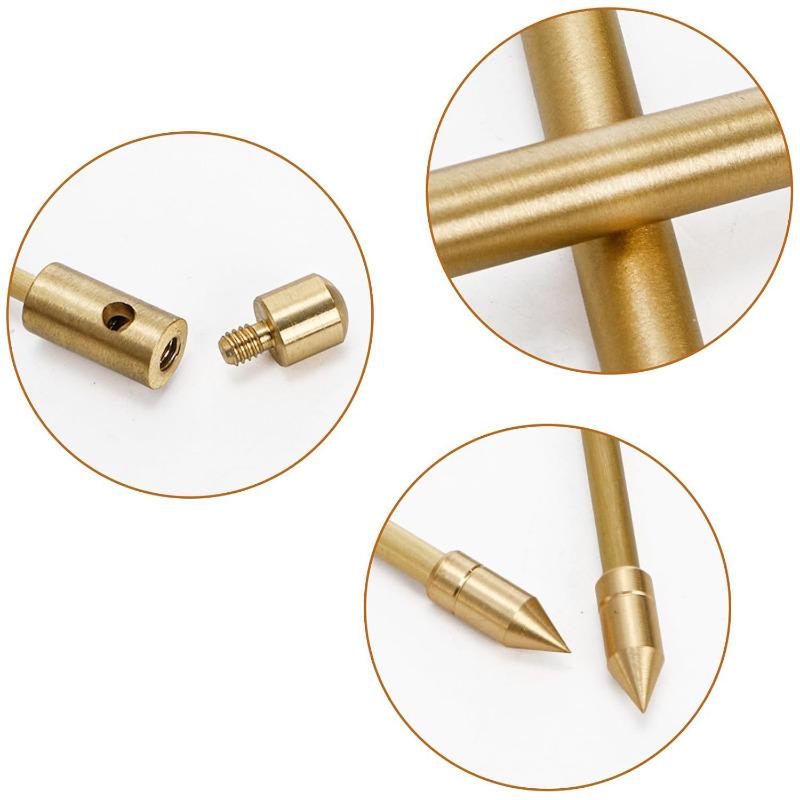 99.9% Pure Copper Dowsing Rods Professional Ghost Hunting Treasure Searching Tool Portable Copper Divining Rod Equipment