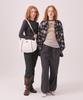 Minasu Brushed Striped Skirt Pants_Black
