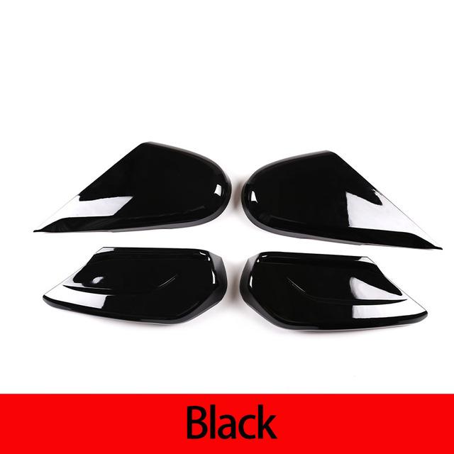 ABS Blizgus Juodas Anglies Pluošto Automobilio Sėdynės Šoninės Apdailos Panelės Aksesuarai Mercedes Benz G Klasės W463