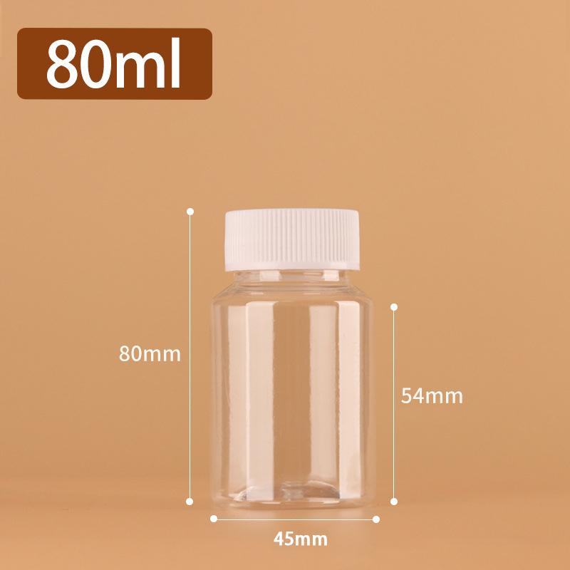 Transparent Refillable Plastic Bottle 15ml 30ml 50ml 100ml 250ml 500ml White Cap Leakproof for Essential Oil Perfume Storage