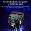 G32 Car Charger Voltage Detection FM Transmitter Bluetooth-Compatible MP3 Player with Voice Navigation