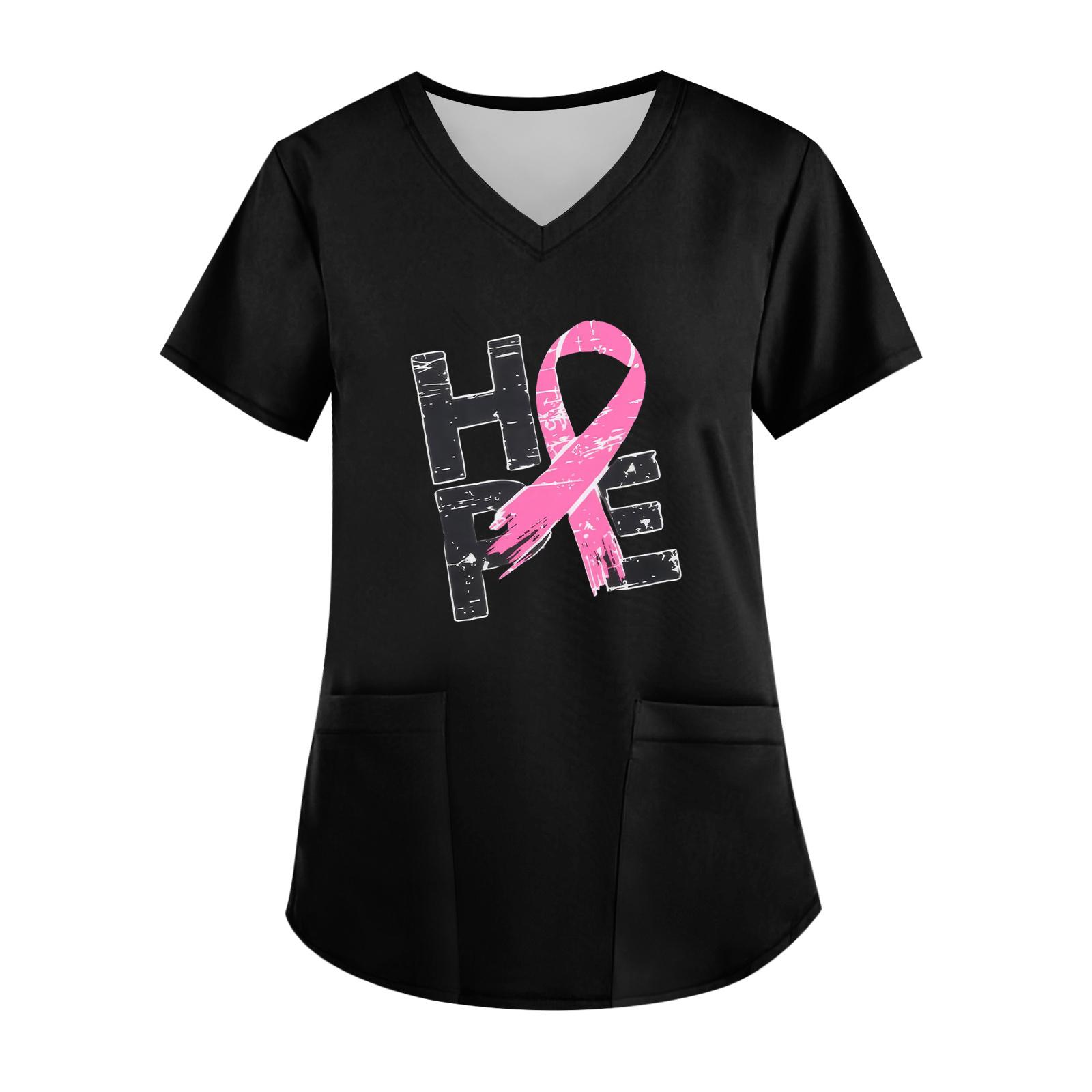 

Женский топ с V-образным вырезом, короткими рукавами, карманом и боковым разрезом XL чёрный