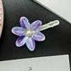 10Pcs Multicolor Duckbill Hair Clip Orchid Floral Hair Clip Gifts Side Bangs Clip  Hair Accessory