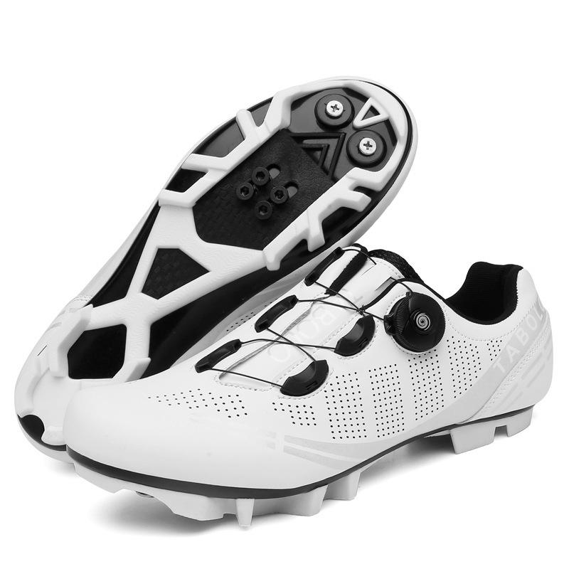 Unisex Mountain and Road Cycling Shoes with Hard Soles and Lock System