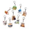 Funny Cat Face Acrylic Keychain Stylish and Sturdy Keyring Accessory Bag Pendant Suitable for Multiple Occasion