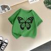 T-shirt décontracté à manches courtes pour enfants - T-shirt d'été ample pour filles avec nœud