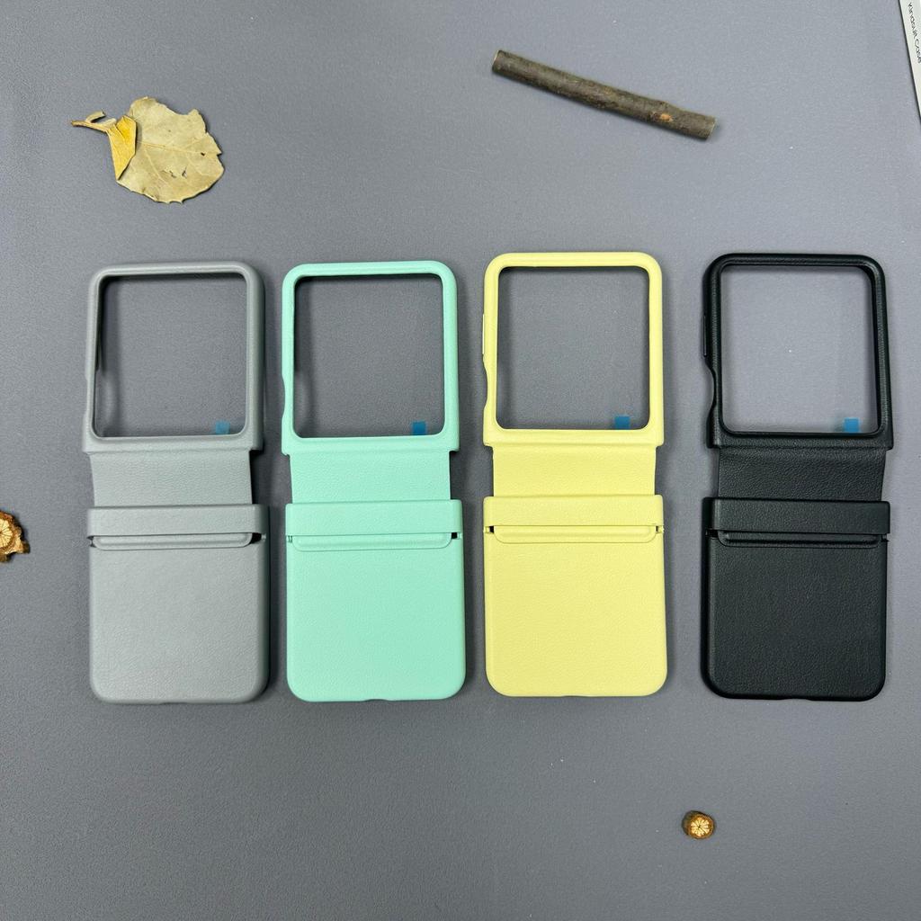 Geeignet für Samsung Zfilp6 Lederhülle Faltbare Lederhülle Galaxy ZFilp6 Handyhülle Einfarbig Business