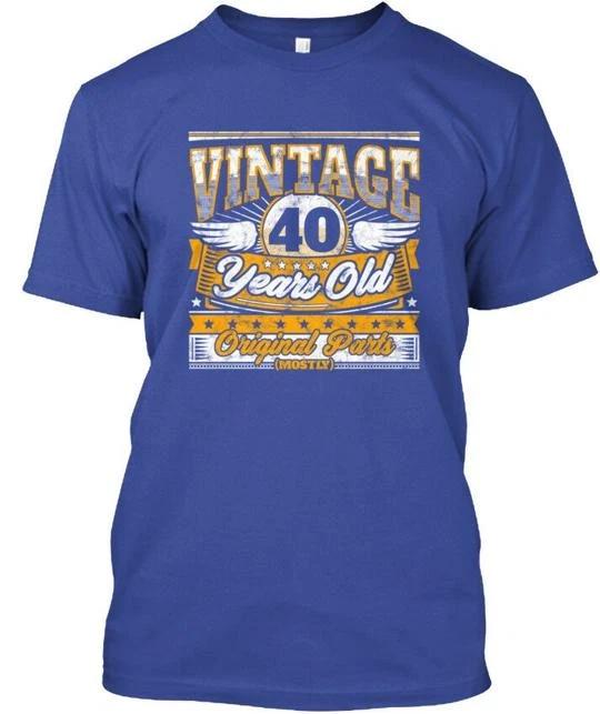 

Funny 40th Birthday Vintage 40 Years Old Mens T shirt Made in USA Size S to 5XL M