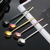 4Pcs Mini Teaspoon Set 18/8 Stainless Steel Gold Tea Spoon Small Silver Dessert Scoop Mirror Polished Tableware For Party