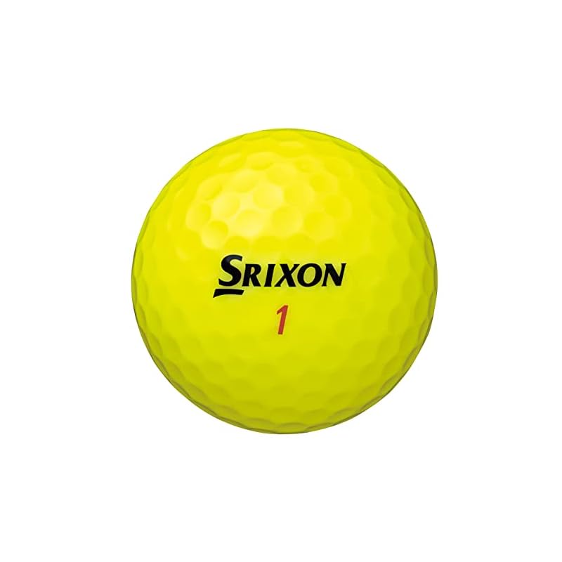 DUNLOP SRIXON DISTANCE9 Golf Balls, 2022 Model, 1 Dozen (12 balls), Passion Yellow
