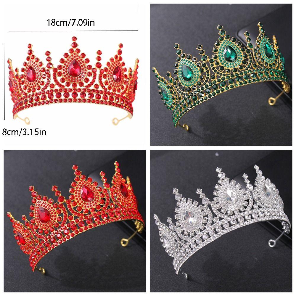 Elegant Crystal Crowns Luxury Bridal Tiara Hair Accessories Rhinestone Crown Costume Party