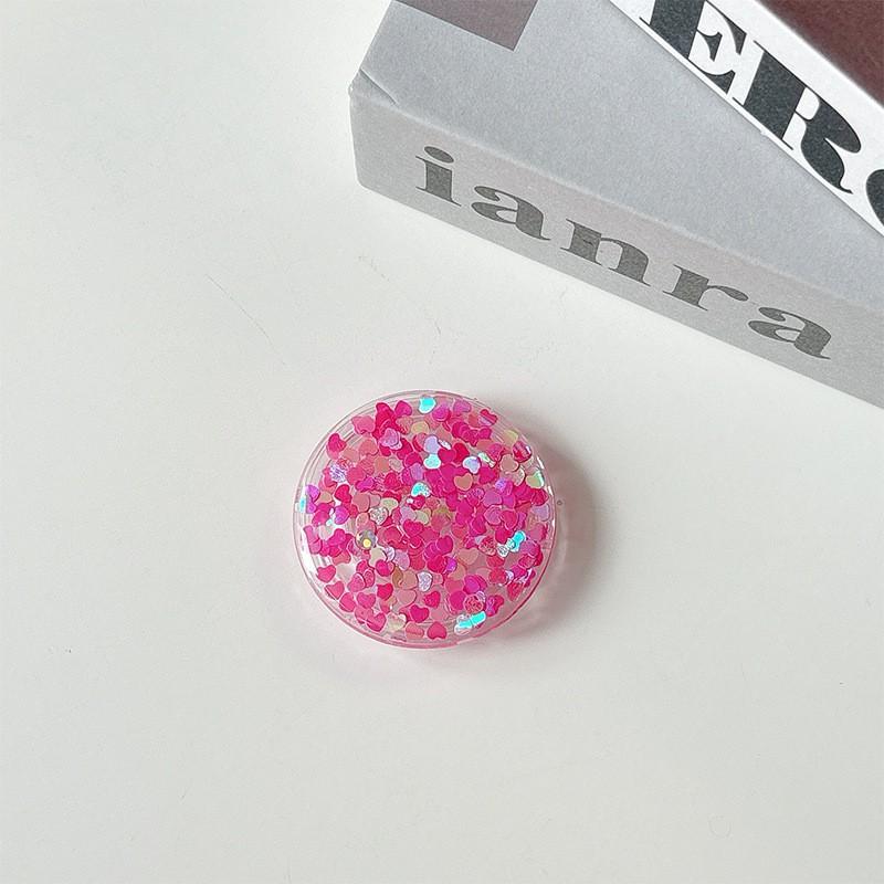 Colorful Sequin Phone Airbag Holder Adhesive Small Fresh Women's Ring Gift Party Company Logo Printing