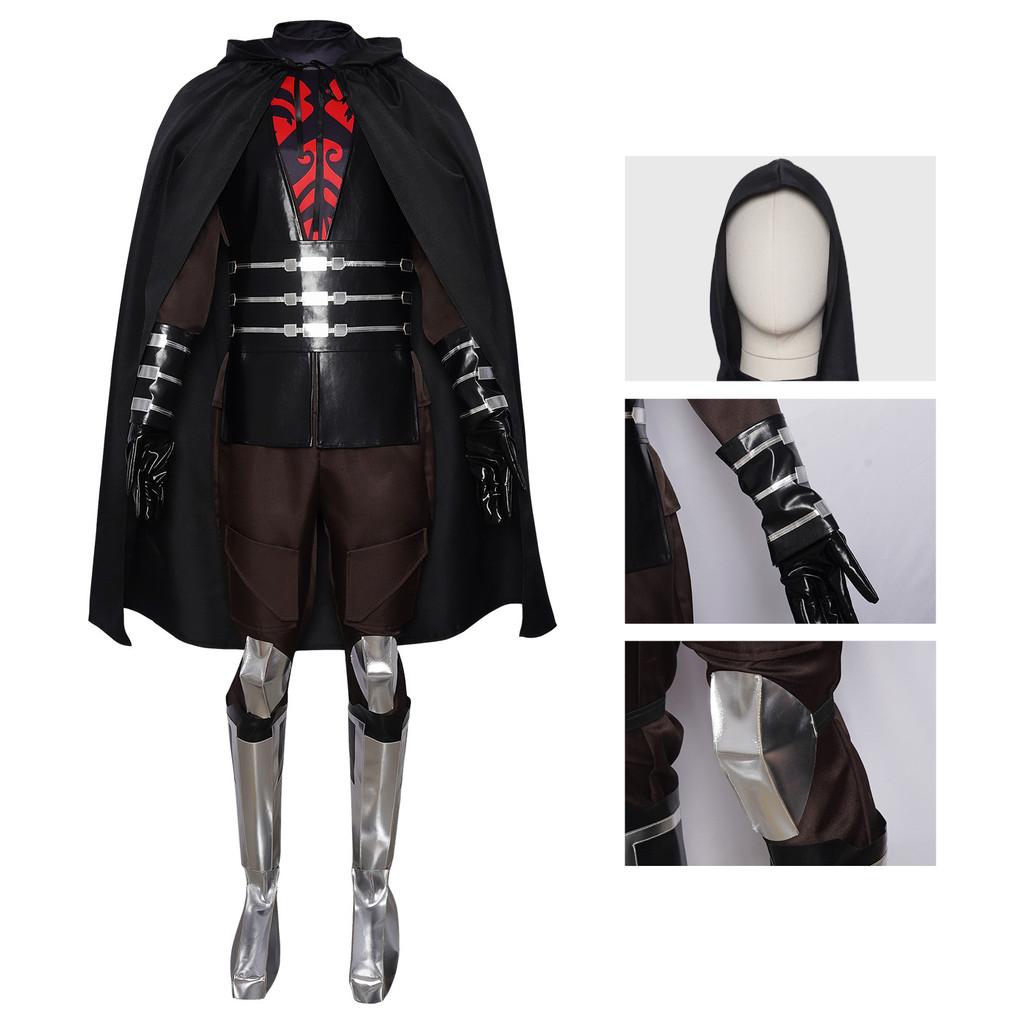 Darth Maul Cosplay Costume For Stage Performances In Leather Fabric For Men