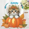 2D Flat Cat DIY Shaking Head Cat Pumpkin Diamond Painting Desktop Decorations