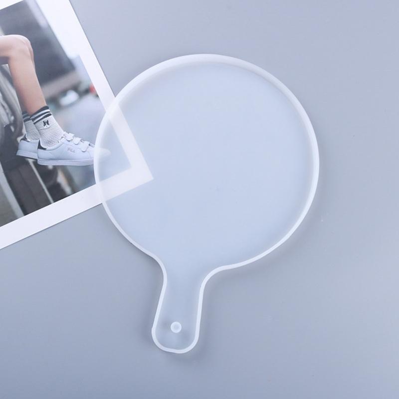 DIY Handwerk Servierbrett UV Epoxidform handgefertigt Untersetzer Harzform Obsttablett mit Griff Harzform Silikonform