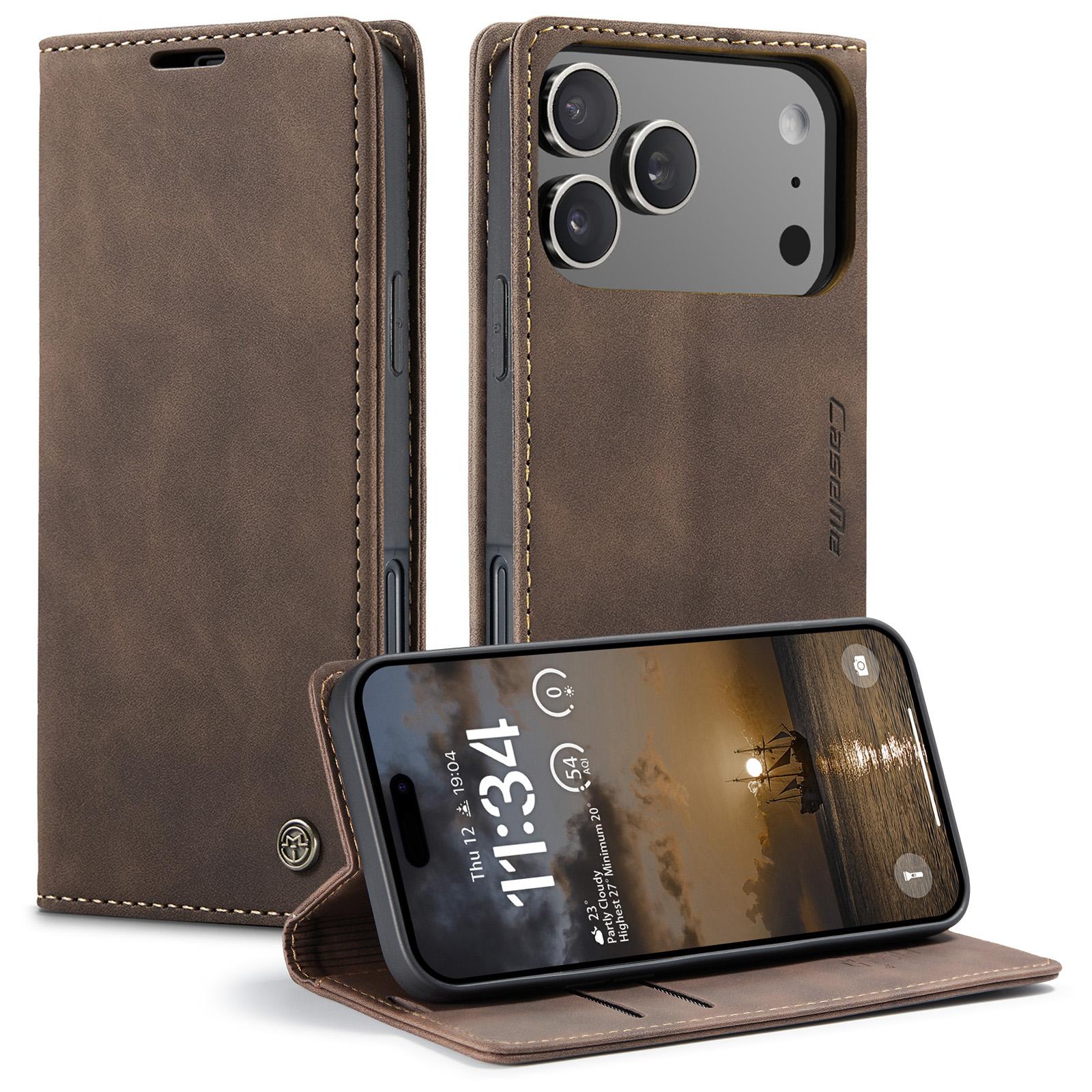

For iPhone 17 Pro Max Wallet Case CASEME 013 Series PU Leather Phone Cover Stand