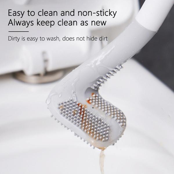 Creative Golf Brush Head Toilet Brush Wall-mounted Toilet Brush Without Dead Corners Bendable Household Toilet Cleaning Tool