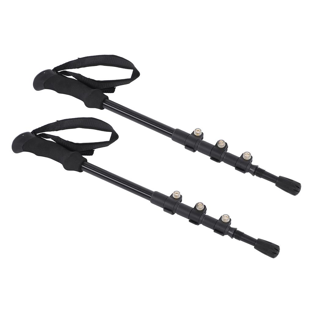 2pcs Hiking Poles Collapsible and Ultralight Aluminum Walking Sticks for Hiking Climbing Backpacking