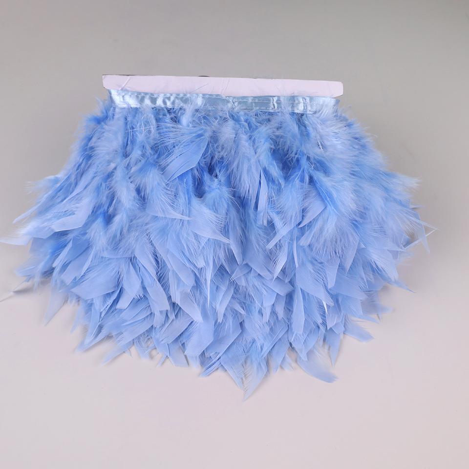 10 Meters Turkey Feathers for Clothes DIY Marabou Feather Fringe for Needlework Party Plume Handmade Mirror Home Decor Wholesale