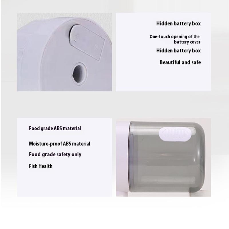 Automatic Fish Tank Feeder Adjustable Fish Food Dispenser Large Capacity Aquarium 3 Gear Fish Feeder Smart Timer Large Capacity
