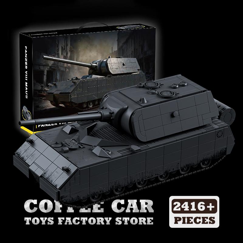 Military Heavy Tank Building Block Toys Army Armored Cars MOC Bricks Sets Soldier Panzer Model Adult Children Birthday Gifts DIY